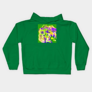 green armored alien suit ecopop Kids Hoodie